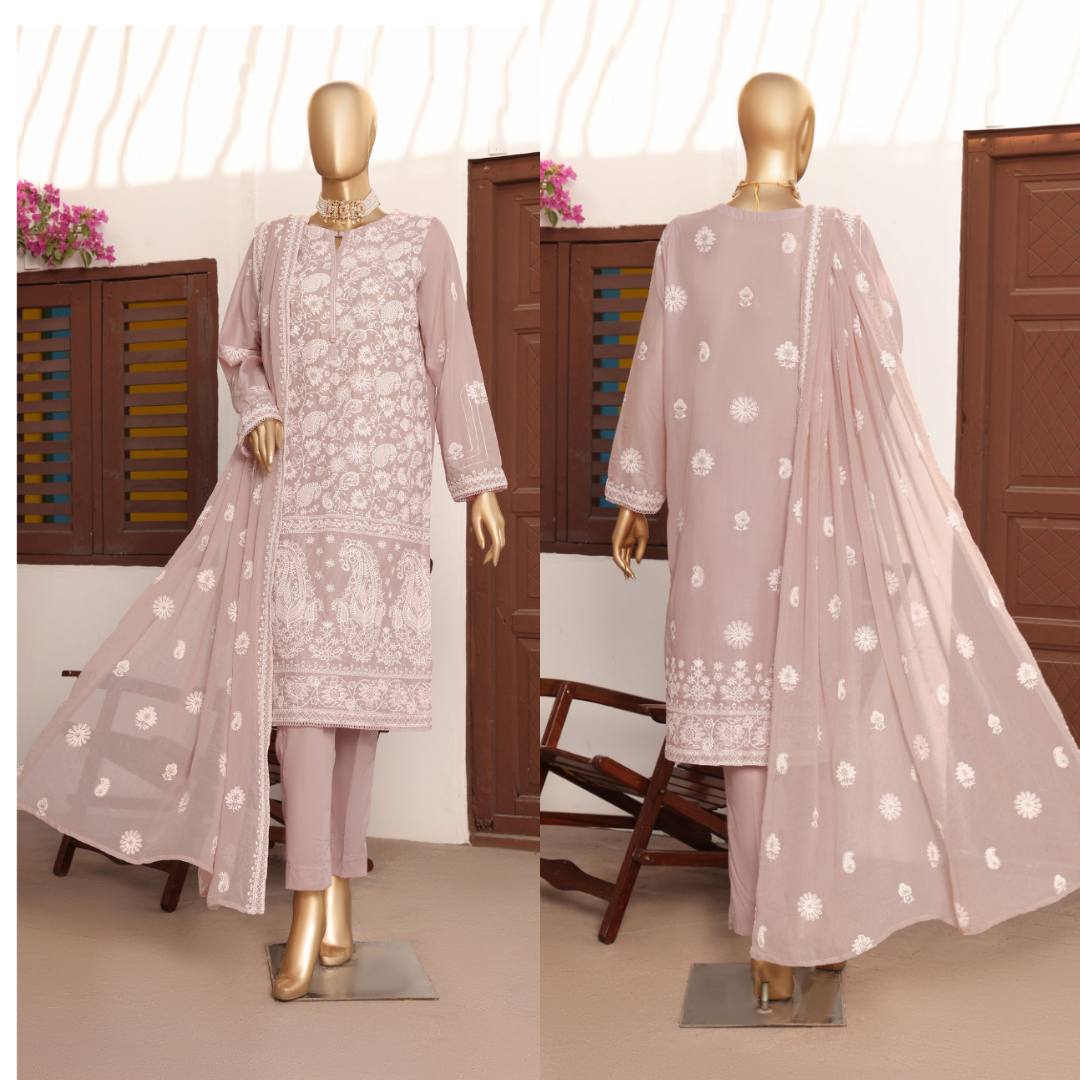 HZ TEXTILE I LUCKNOWI CHICKENKARI I SUHAIMA COLLECTION I ONLINE STORE I UNSTITCHED EMBROIDERED COLLECTION