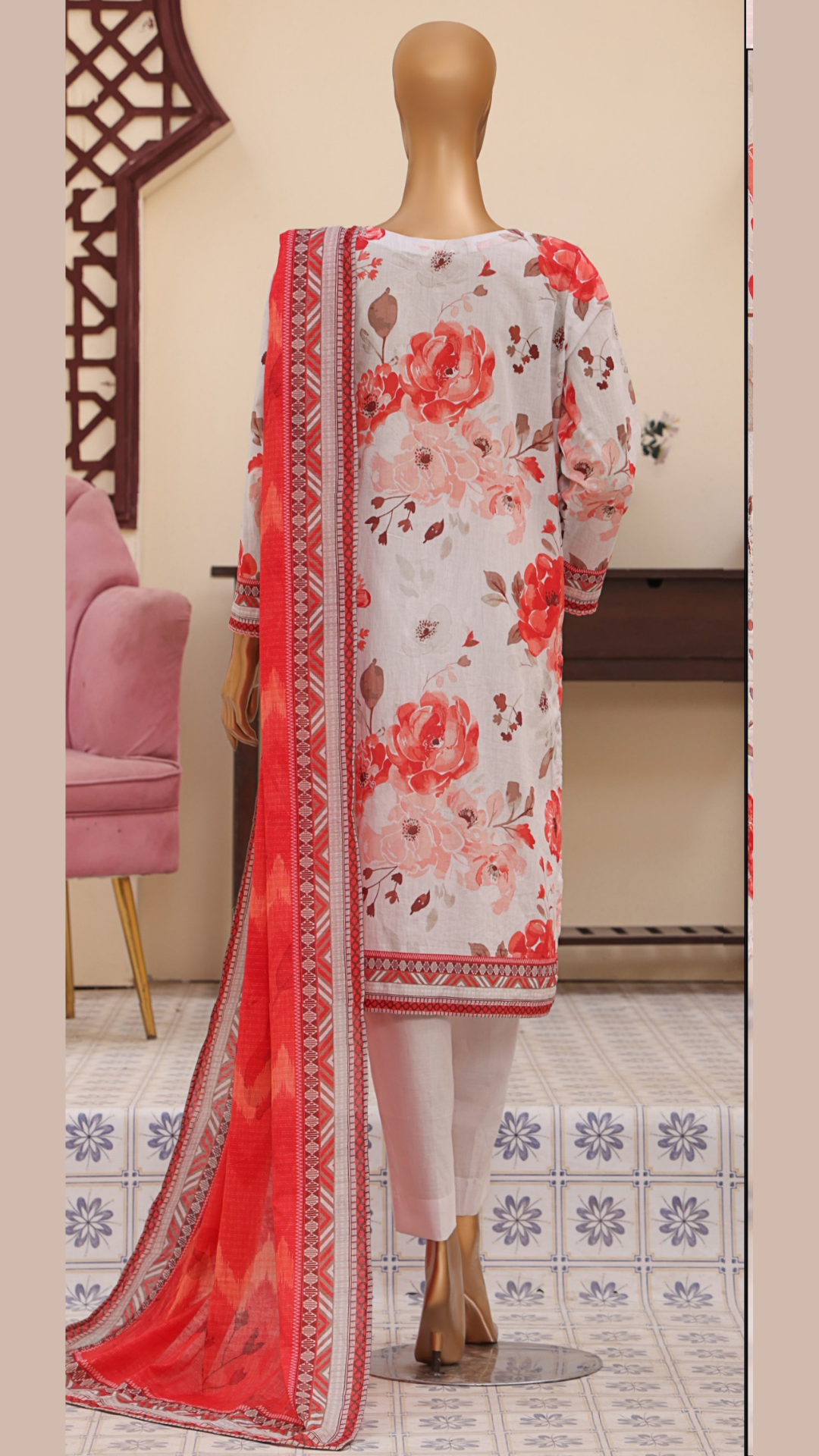 Mehak By HZ Textiles Embroidered Lawn Suit Unstitched 3 Piece I Suhaima Collection- Summer Collection