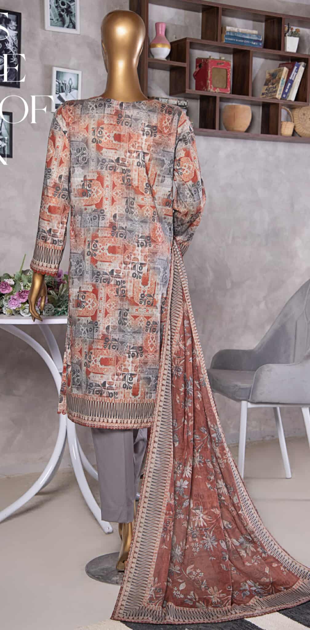 Platinum HZ Textiles By Suhaima Collection I Digital Printed Lawn Suit Unstitched 3 Piece - Summer Collection