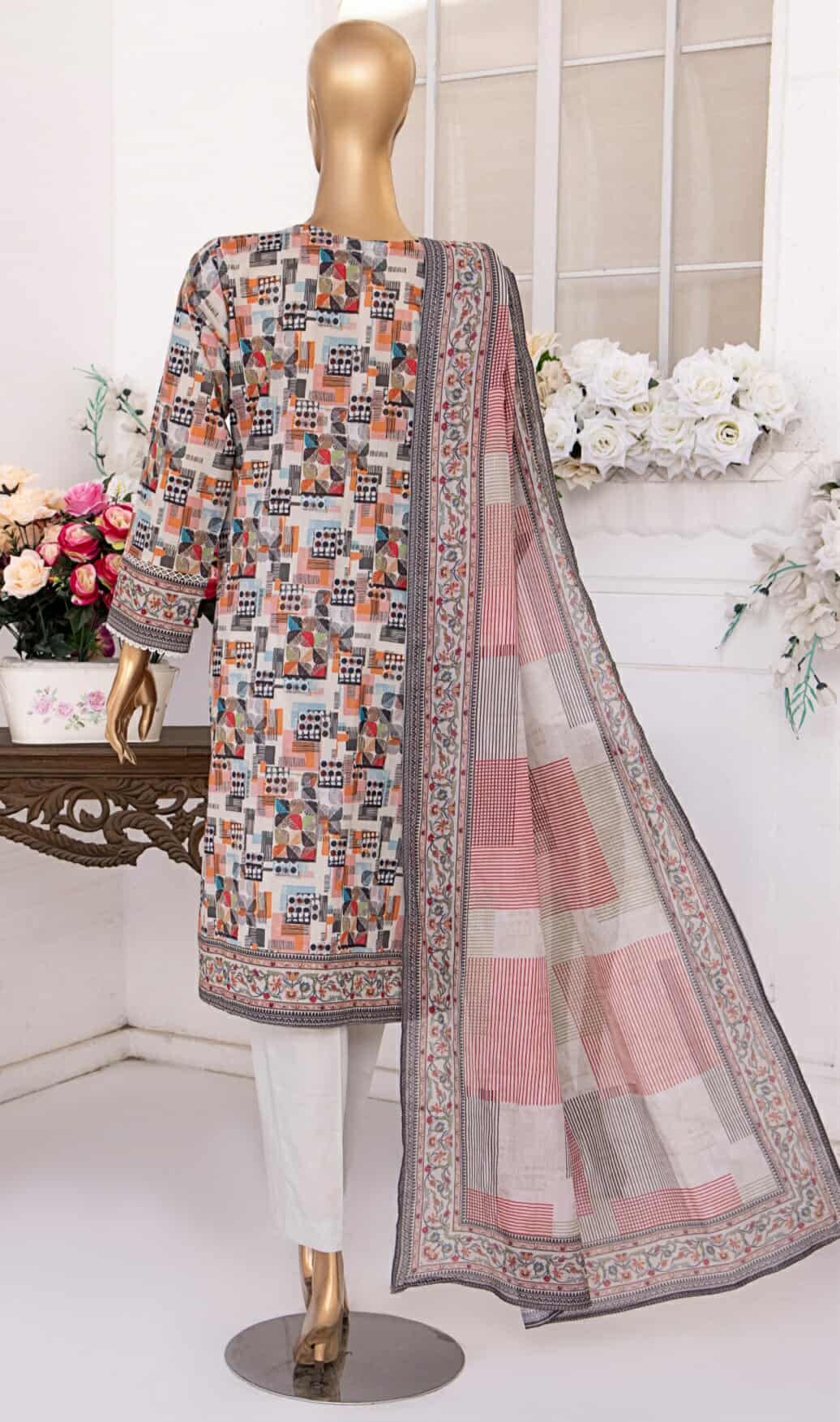 Platinum HZ Textiles By Suhaima Collection I Digital Printed Lawn Suit Unstitched 3 Piece - Summer Collection