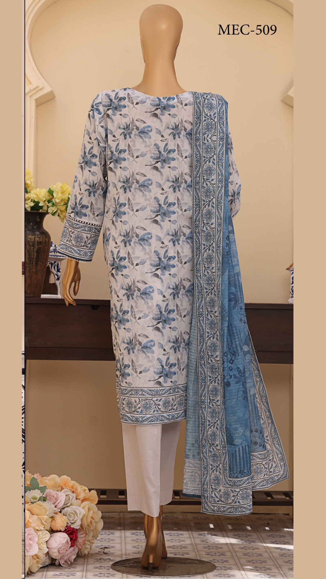 Mehak By HZ Textiles Embroidered Lawn Suit Unstitched 3 Piece I Suhaima Collection- Summer Collection