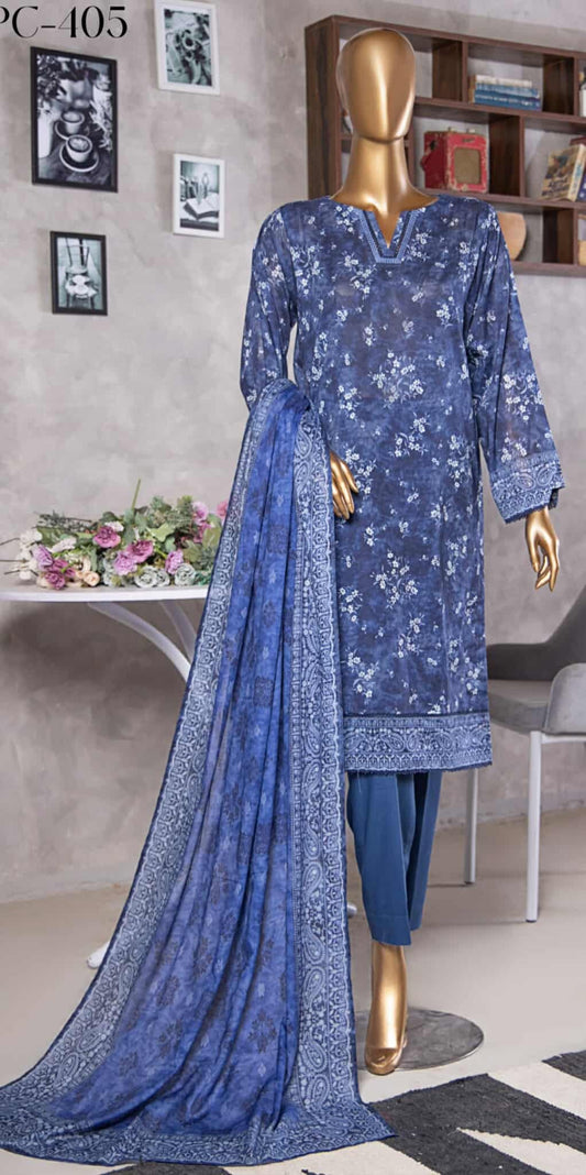 Platinum HZ Textiles By Suhaima Collection I  Digital Printed Lawn Suit Unstitched 3 Piece - Summer Collection